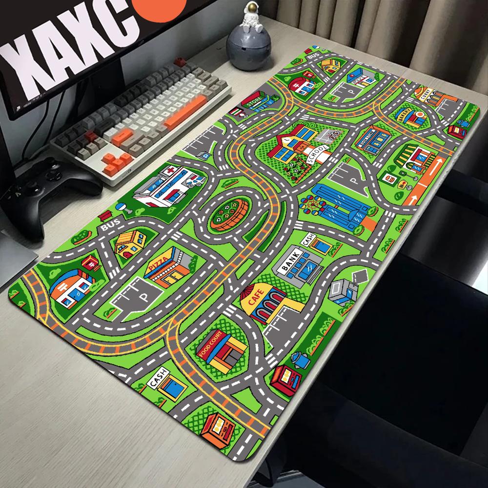 Gaming Accessories For Pc Setup - Alas Mouse kartun jalanan kota Aksesori