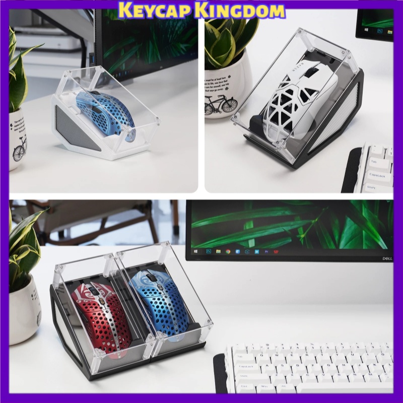 Gaming Accessories For Pc Setup - Penutup Debu Mouse Akrilik Transparan 3D