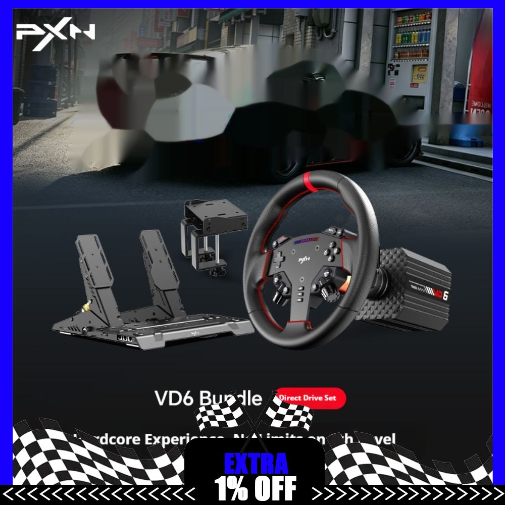 Gaming Accessories Driving - Setir Game PXN VD6 Servo Direct