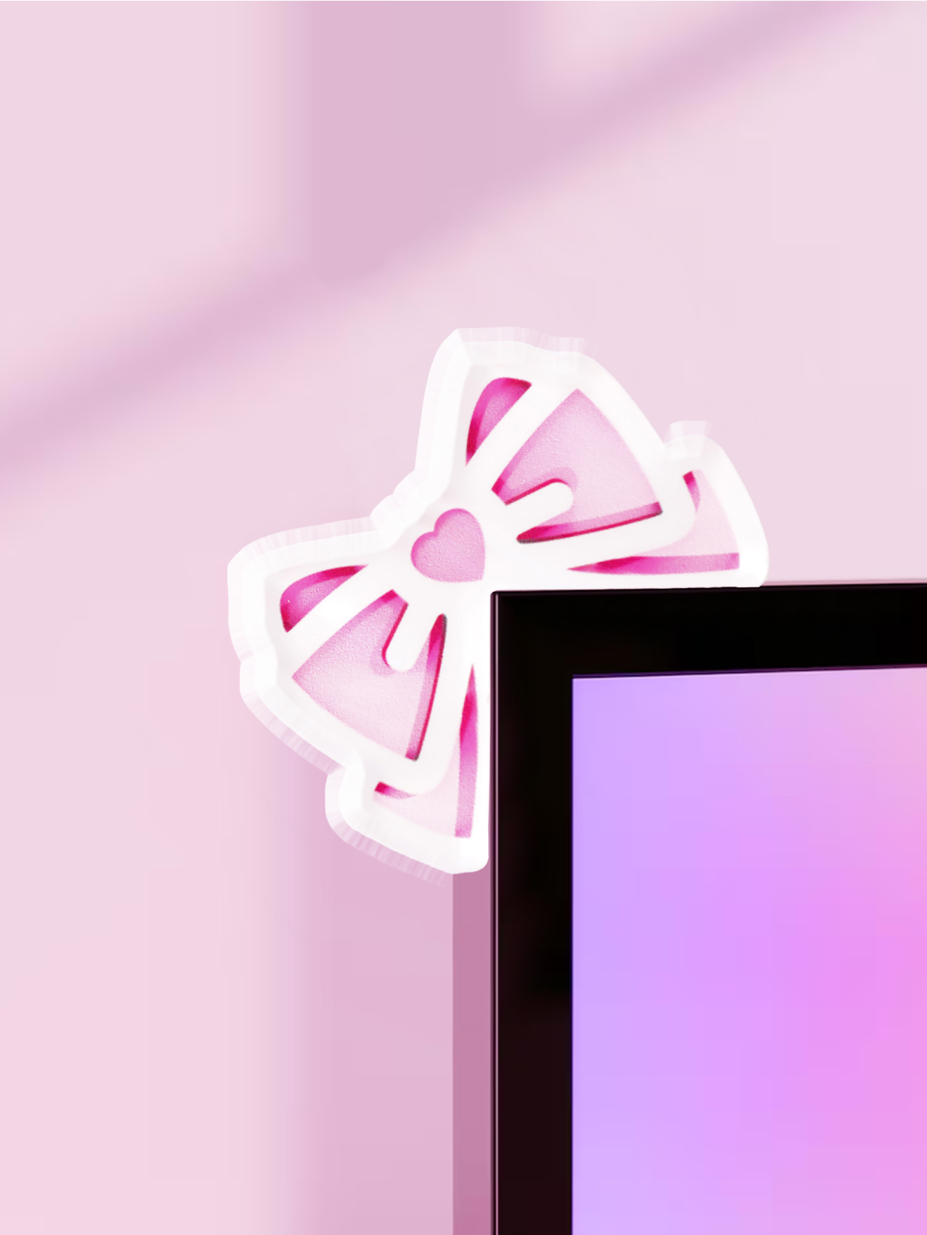 Gaming Accessories For Pc Setup - Dekorasi Monitor Pita Kawaii Aksesori PC