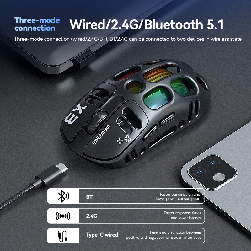 Mouse Gaming T-WOLF X3 Tri-mod - Gaming Accessories To Sell ulasan dan harga
