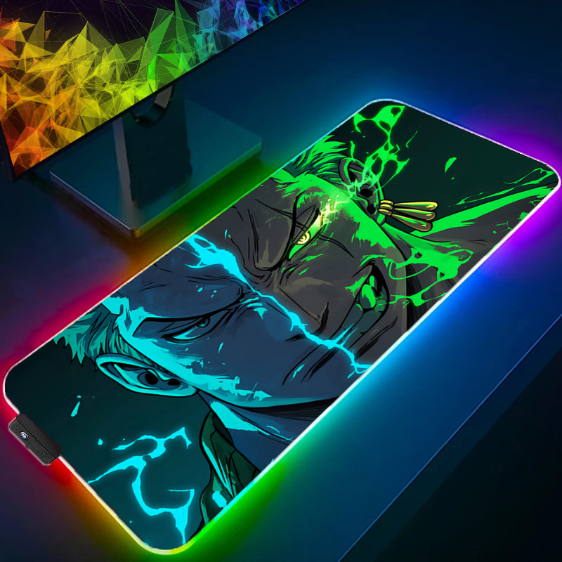 ONE PIECE Zoro Mouse Pad RGB A - Gaming Accessories For Desk ulasan dan harga