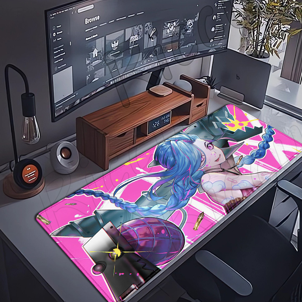 Anime LOL Arcane Mousepad JINX - Jinx Gaming Accessories ulasan dan harga
